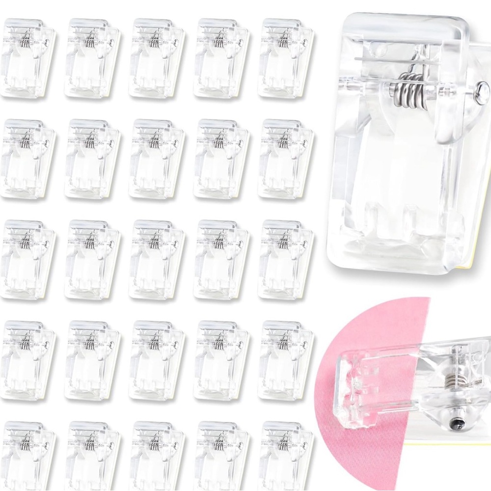 50 pieces clips plastic sticky